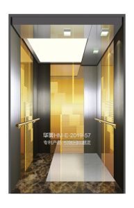 HM-E-2019-57 Golden and Black ti-plating, Embossment master cabin for lift