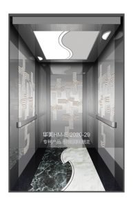 HM-E-2020-29 Embossment master, Black Ti-plating cabin for Passenger lift